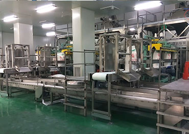 automático Embalaje y Pallatizing línea de producción para 50KG azúcar